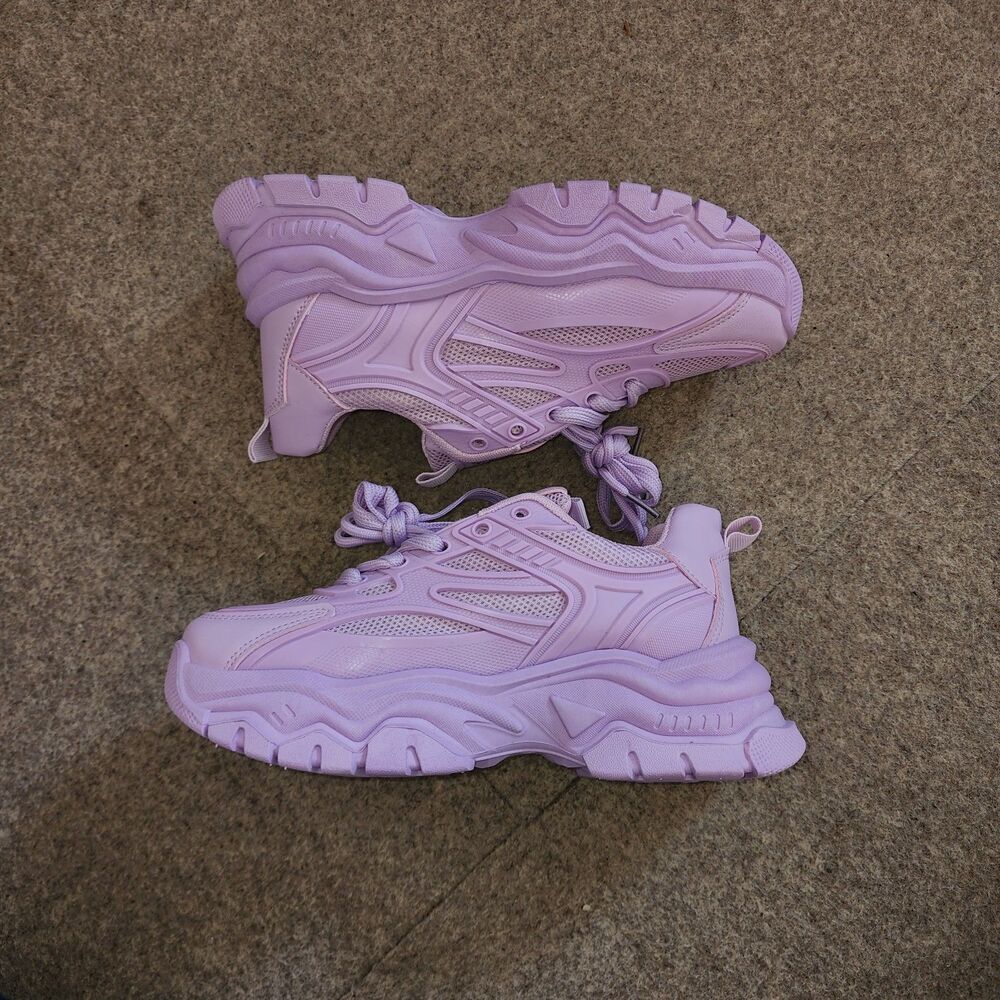 NWT Shein Purple Chunky Platform Mesh Sneakers | 39
